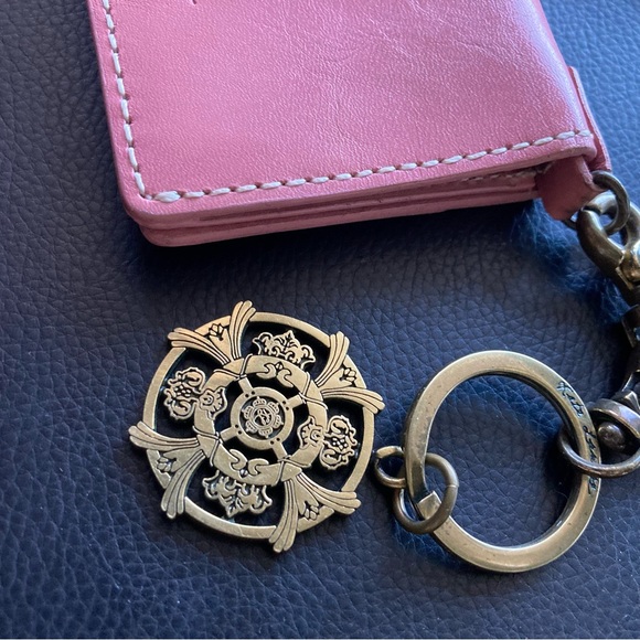 Kate Landry wallet bifold with chain pink ID Card Holder - Picture 3 of 8
